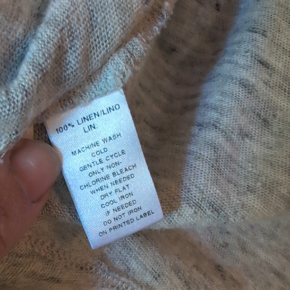 LOFT Gray Cardigan Sweater Open-Front Relaxed Fit - Picture 5 of 11